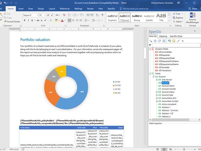 Unlimited highly personalised client reporting